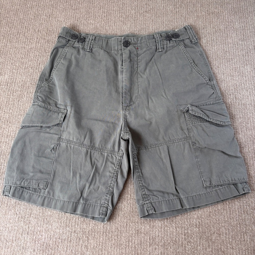 Polo Ralph Lauren Drill Khaki Gray Cargo Shorts Men's Size 31
